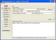 Bibliography Writer screenshot